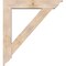 Ekena Millwork Traditional Traditional Smooth Bracket w/ Offset Brace, Douglas Fir, 7 1/2"W x 40"D x 44"H BKT0806X40X44TRA01SDF - alternate 2